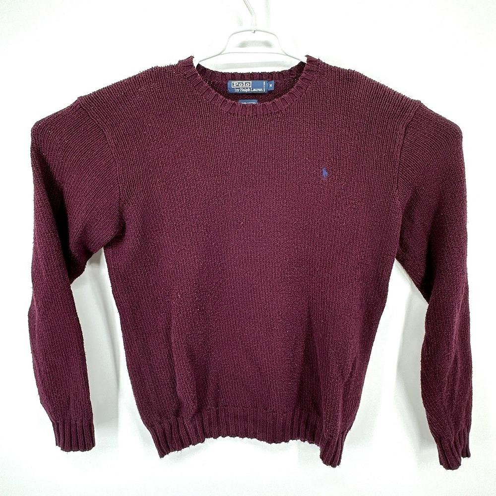VTG Polo Ralph Lauren Men's Crewneck Sweater 100% Cotton Size Medium